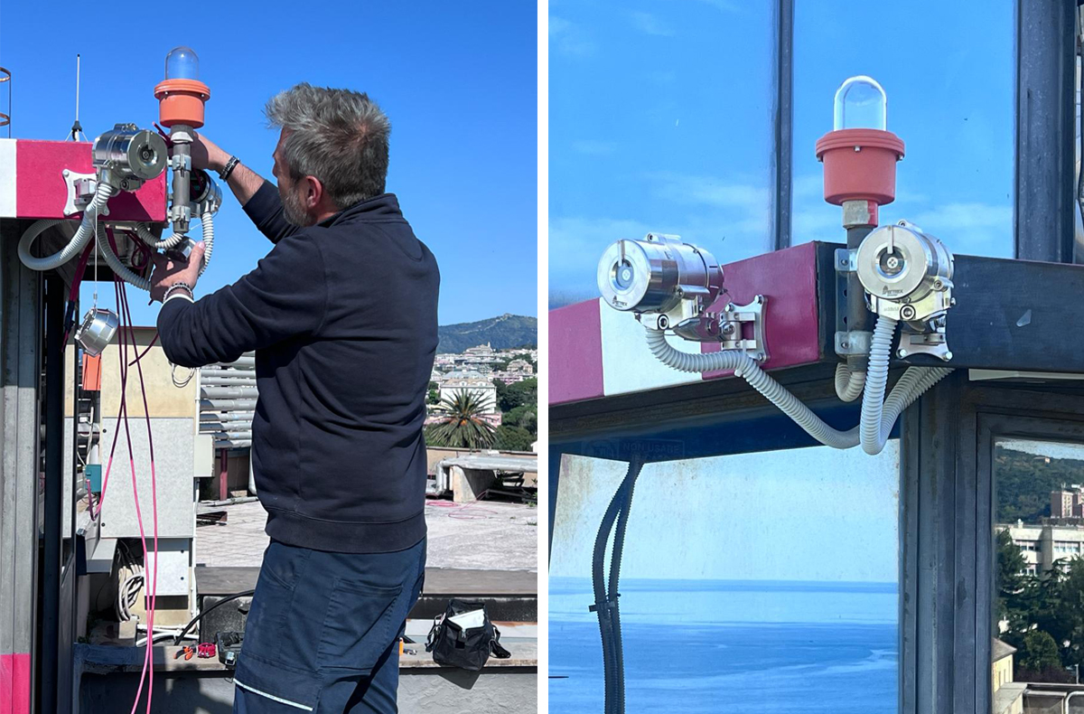 Installazione Rilevatori di fiamma e Monitori presso Ospedale Gaslini Genova